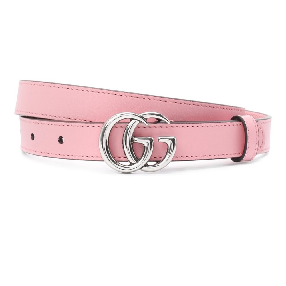 Gucci
 Pink GG leather belt